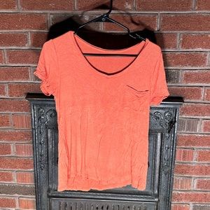 Orange pocket tshirt